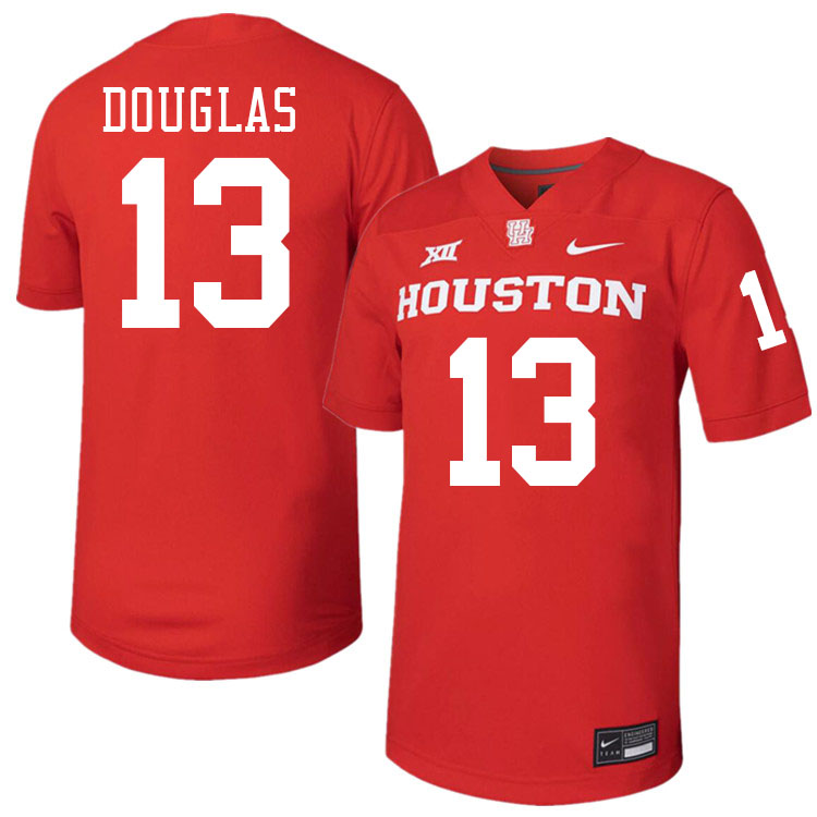 C.J. Douglas Houston Cougars Jersey,Houston Cougars #13 C.J. Douglas Jersey Youth College Uniforms-R